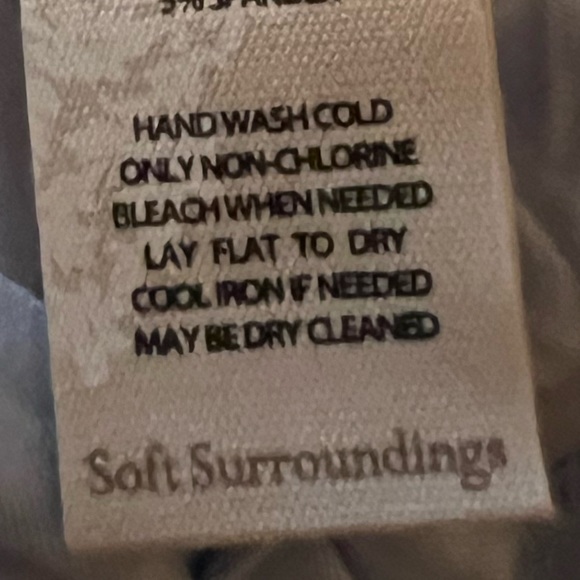 Soft Surroundings Adele Silk Tunic in Baby Blue, Size Medium - Picture 13 of 17